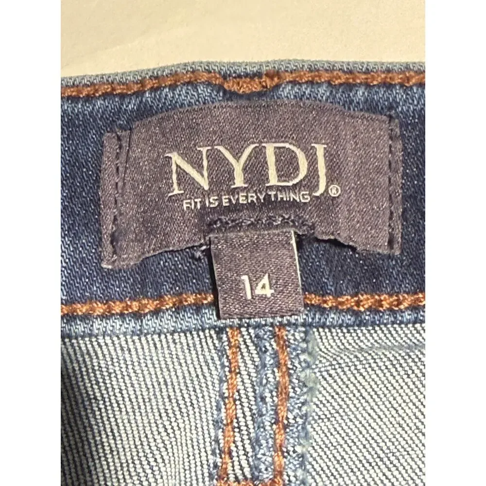 NYDJ Women's Lift Tuck Technology Medium Wash Ankle Jeans (Size 14)
